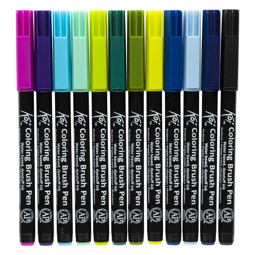 Sakura - Sakura koi coloring brush pen set 24 kleuren