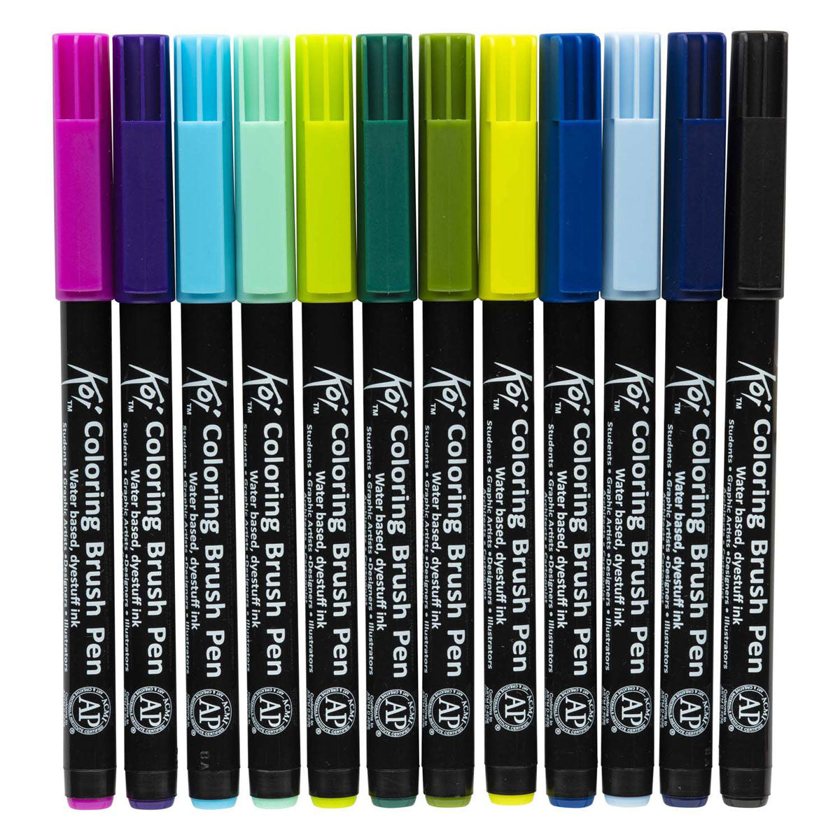 Sakura - Sakura koi coloring brush pen set 24 kleuren