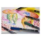 Sakura - Sakura koi coloring brush pen set bright 6 kleuren