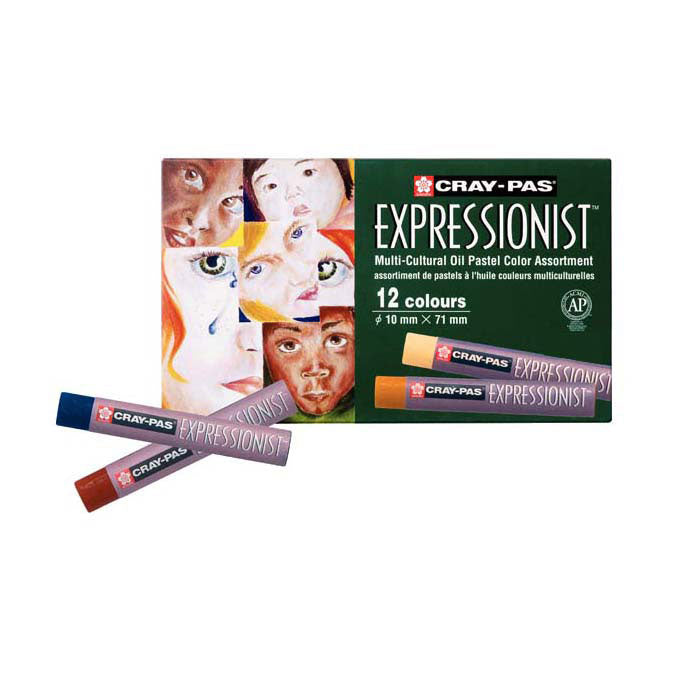 Sakura - Sakura cray-pas expressionist set 12 oliepastels multicult.