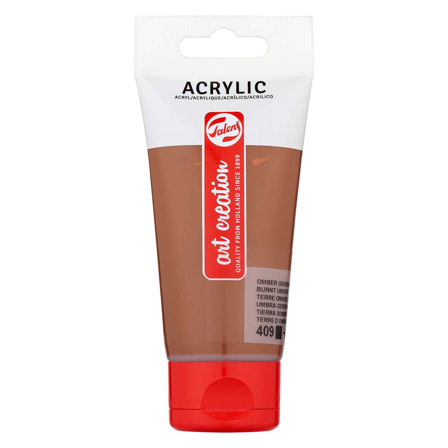 Talens - Talens art creation acrylverf tube 75ml omber gebrand 409