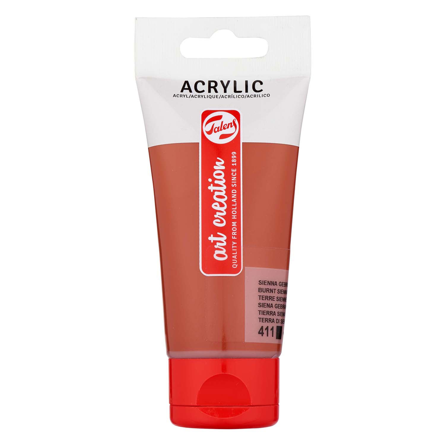 Talens art creation acrylverf tube 75ml sienna gebrand 411