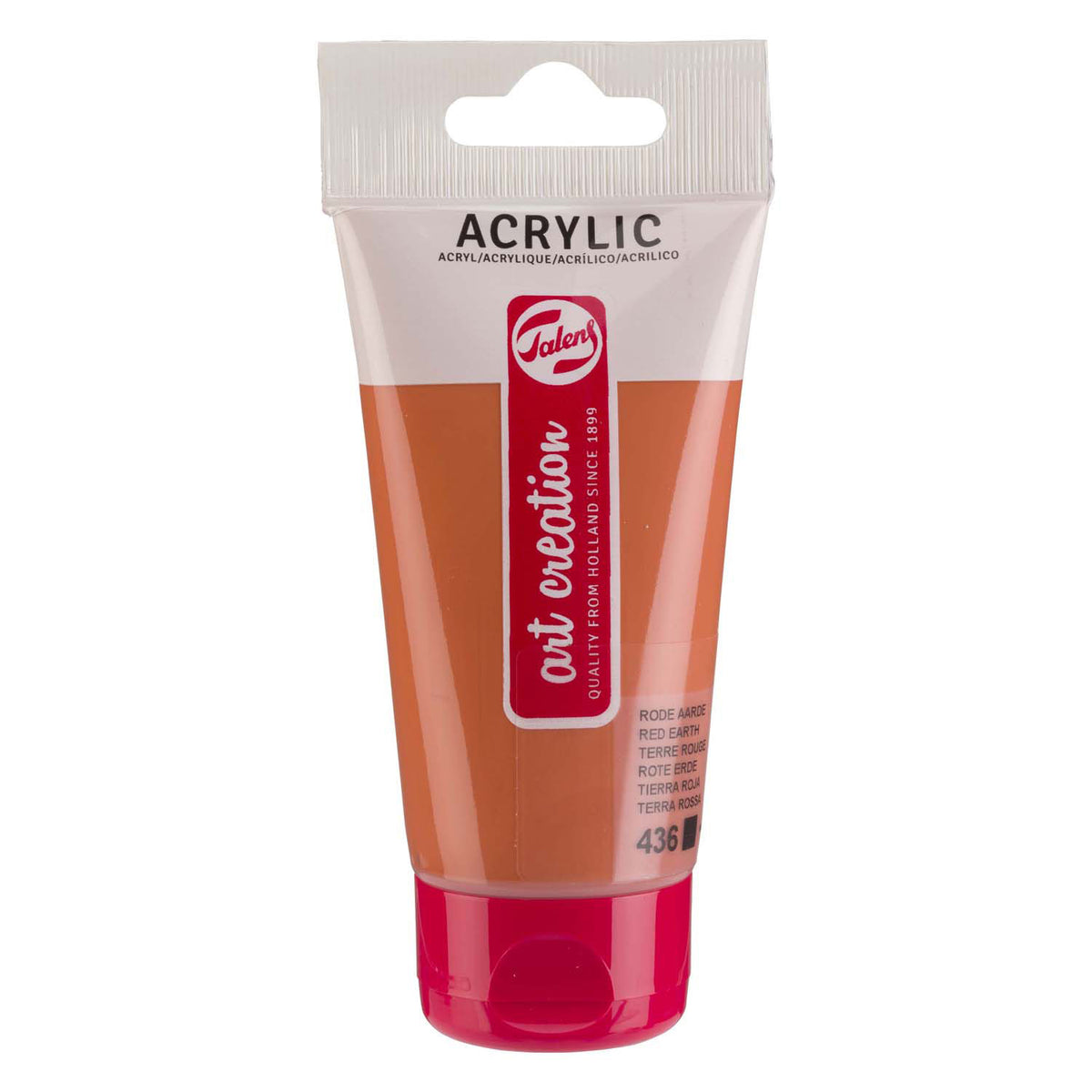 Talens - Talens art creation acrylverf tube 75ml rode aarde 436