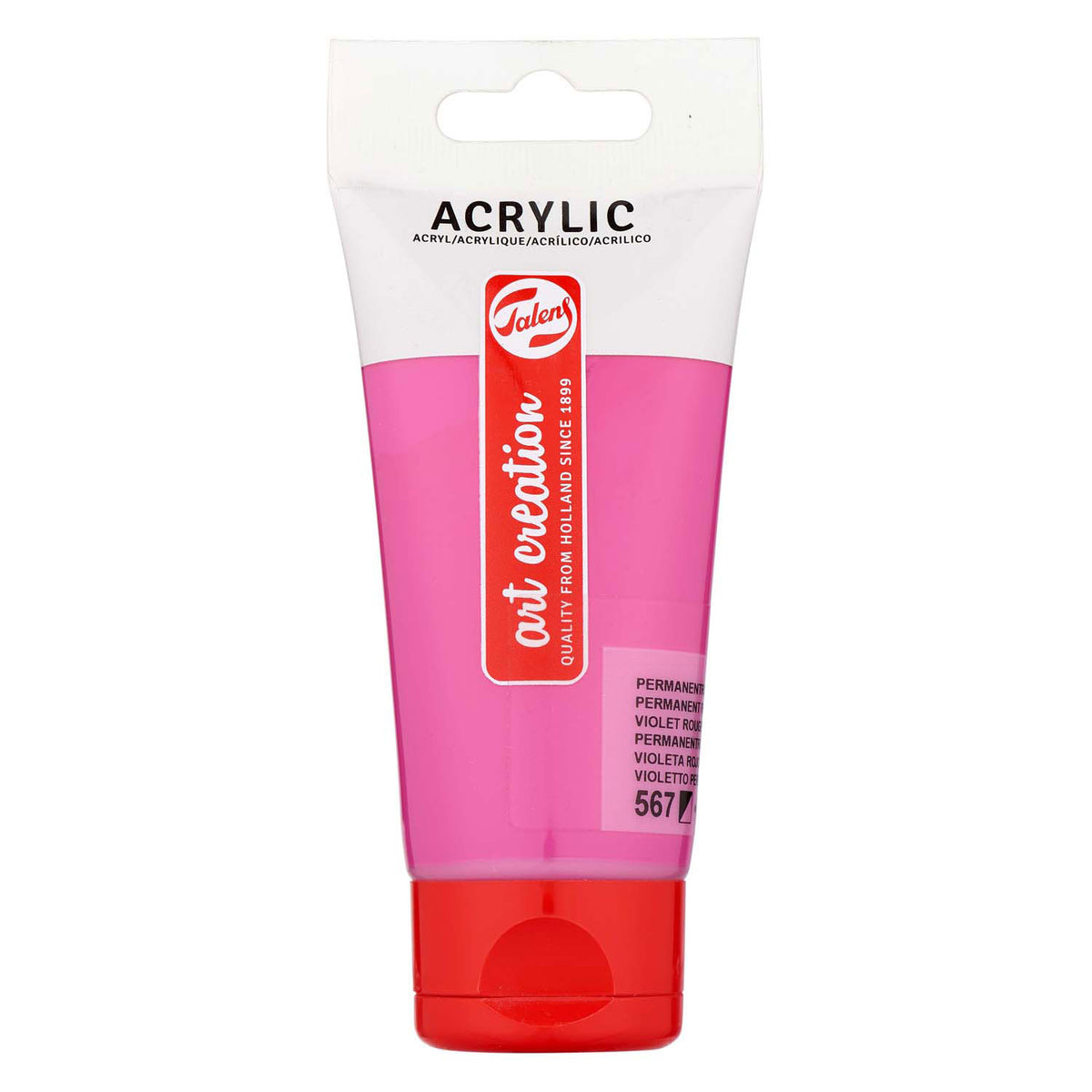 Talens - Talens art creation acrylverf tube 75ml permanentroodviolet