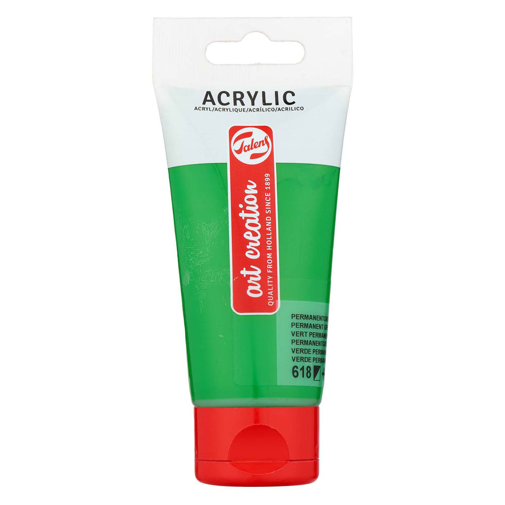 Talens - Talens art creation acrylverf tube 75ml permanentgroenlicht