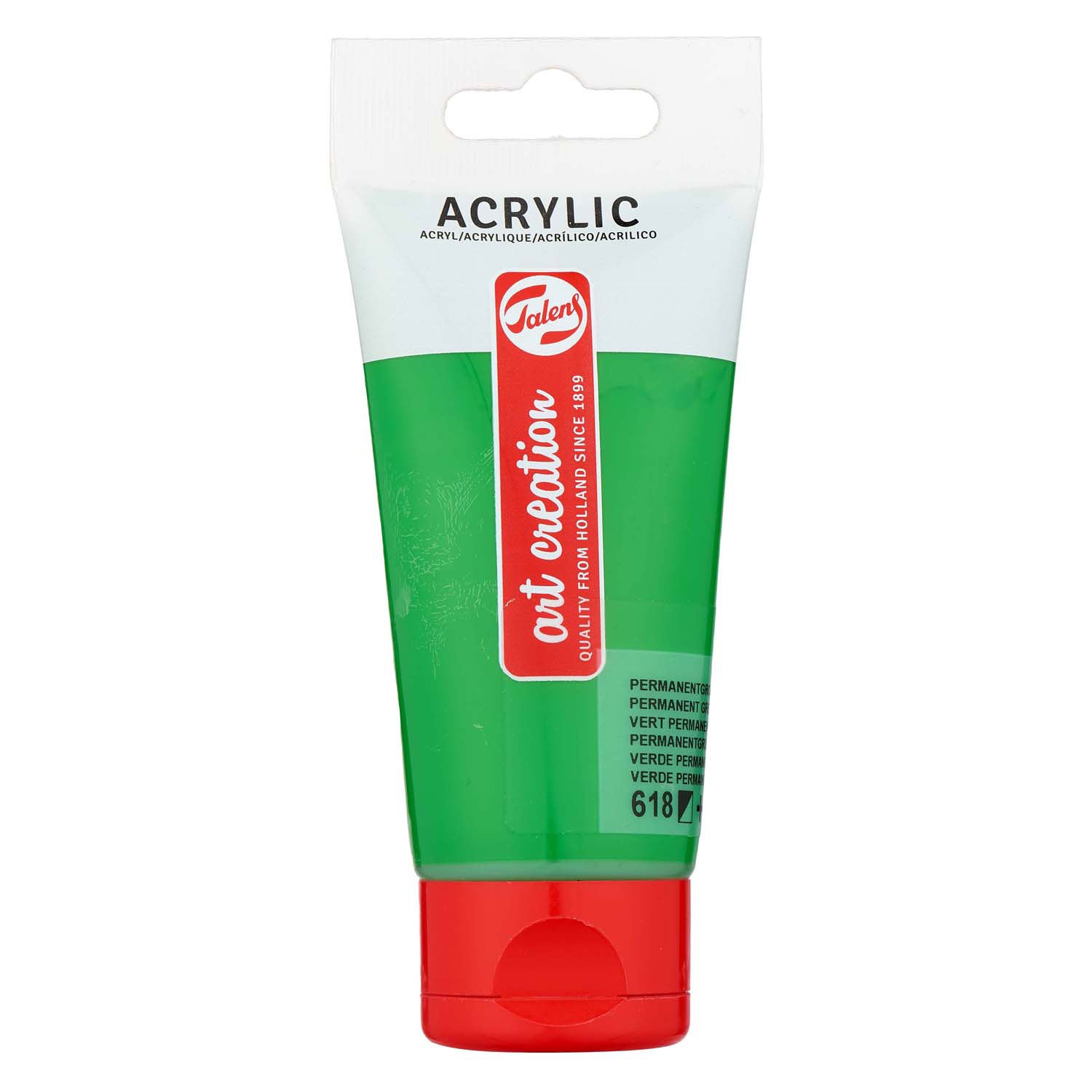 Talens - Talens art creation acrylverf tube 75ml permanentgroenlicht