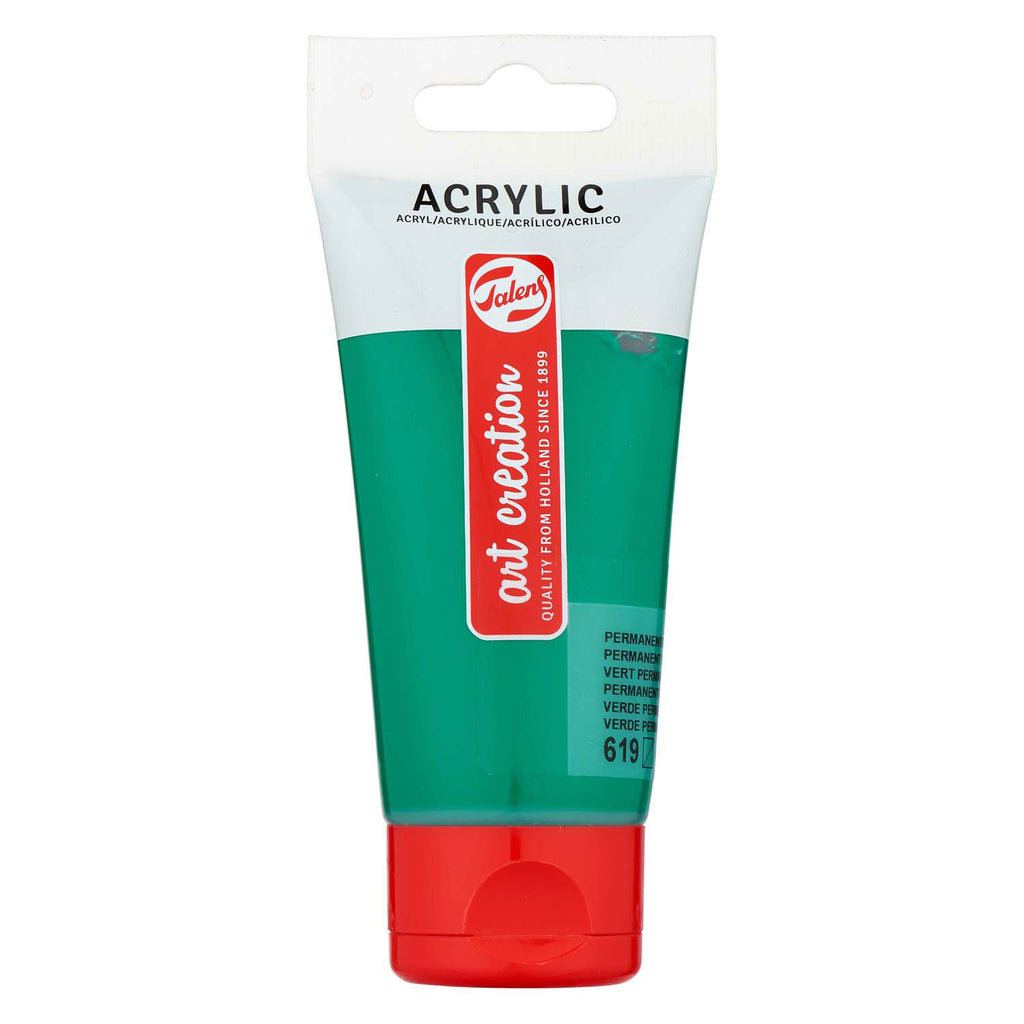 Talens art creation acrylverf tube 75ml permanentgroendonk