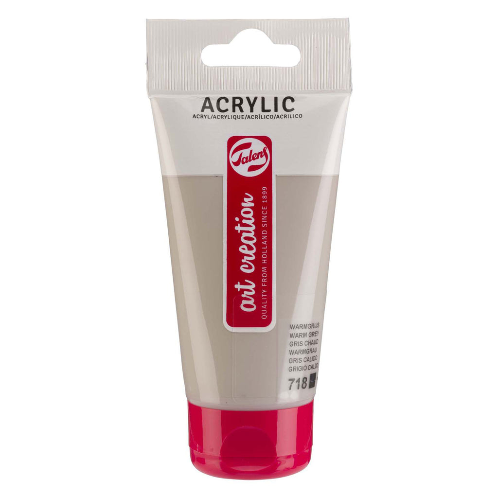 Talens - Talens art creation acrylverf tube 75ml warmgrijs 718