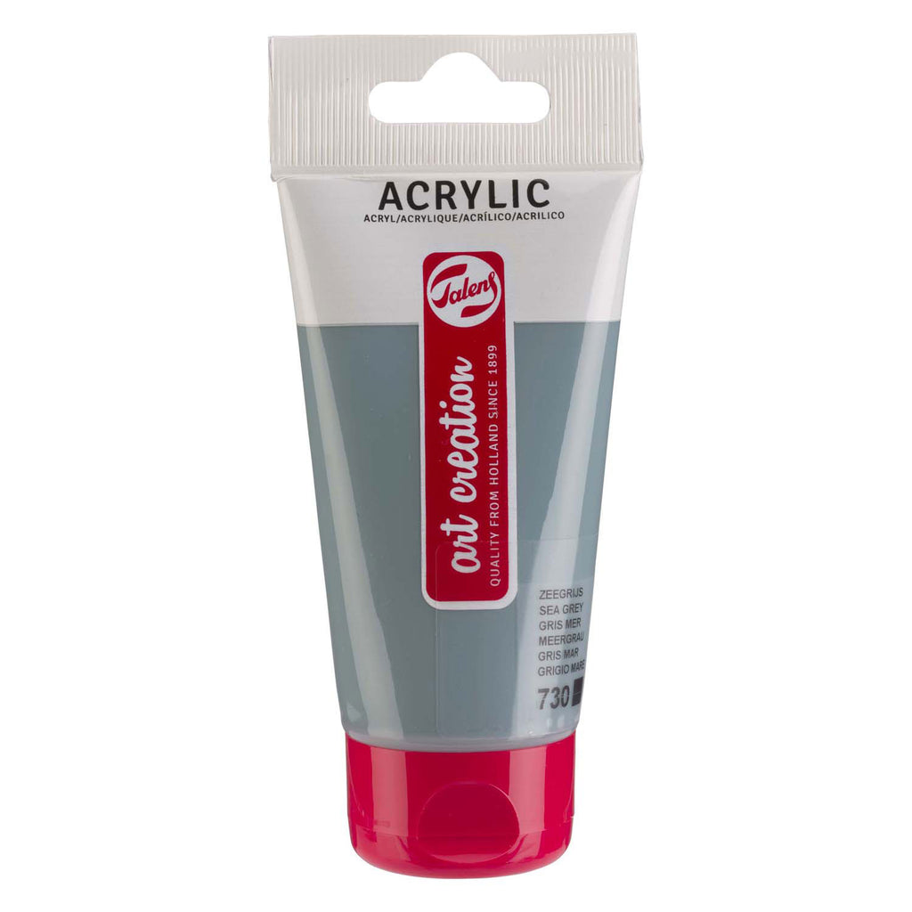 Talens - Talens art creation acrylverf tube 75ml zeegrijs 730