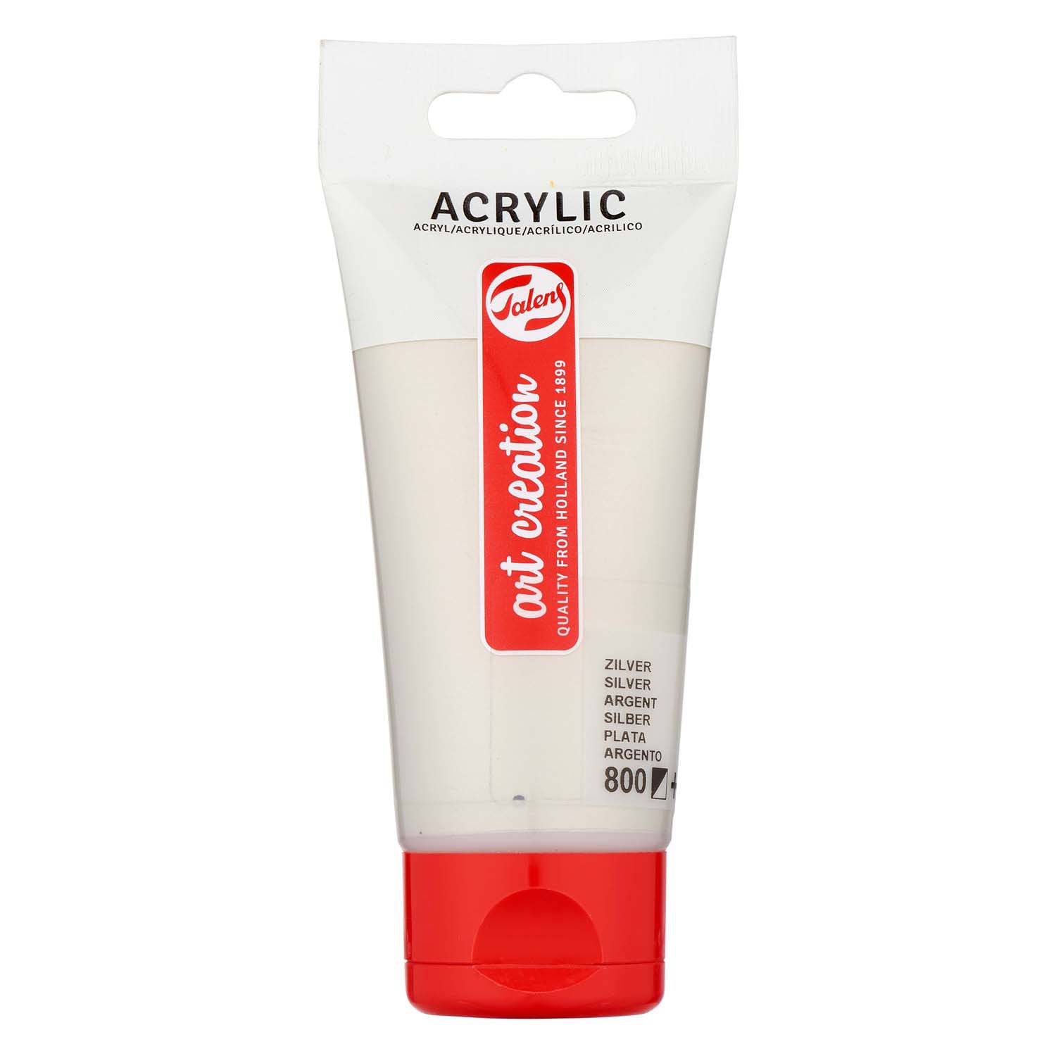 Talens - Talens art creation acrylverf tube 75ml zilver 800