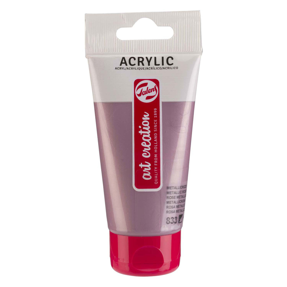 Talens - Talens art creation acrylverf tube 75ml metallicroze 833