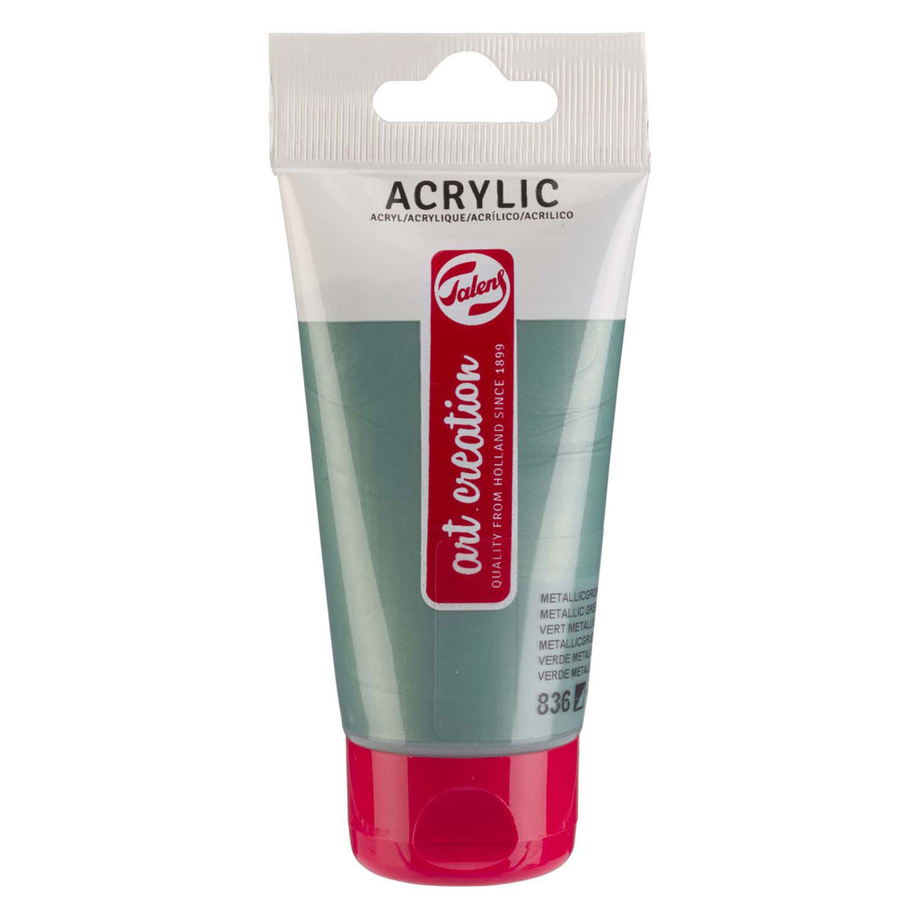 Talens - Talens art creation acrylverf tube 75ml metallicgroen 836