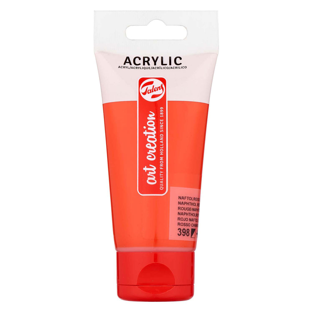 Talens - Talens art creation acrylverf tube 75ml naftolrood licht