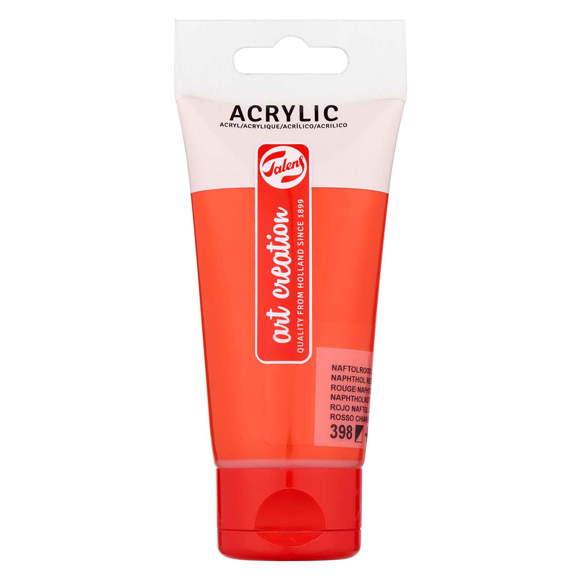 Talens - Talens art creation acrylverf tube 75ml naftolrood licht