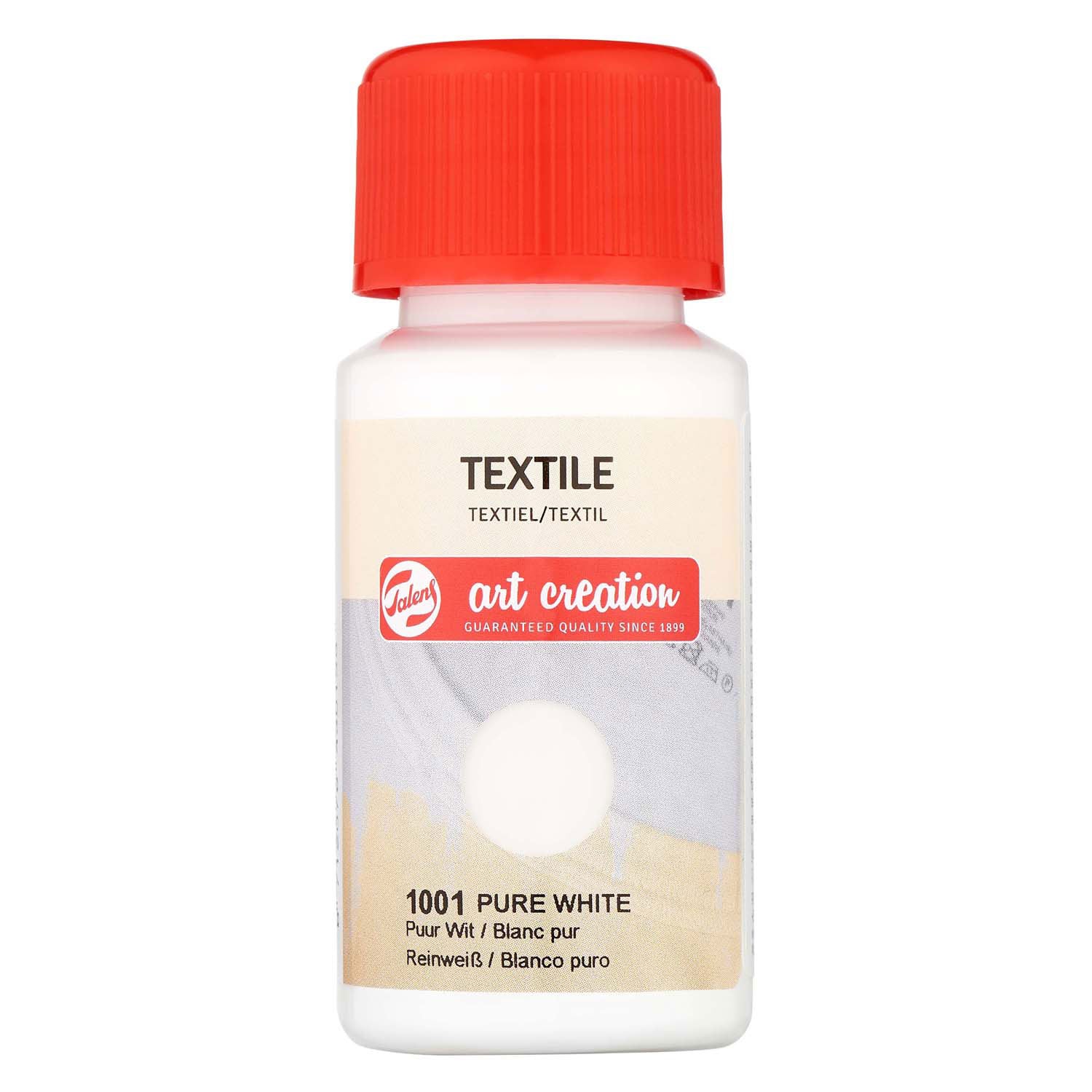 Talens - Talens art creation textiel fles 50ml puurwit 1001