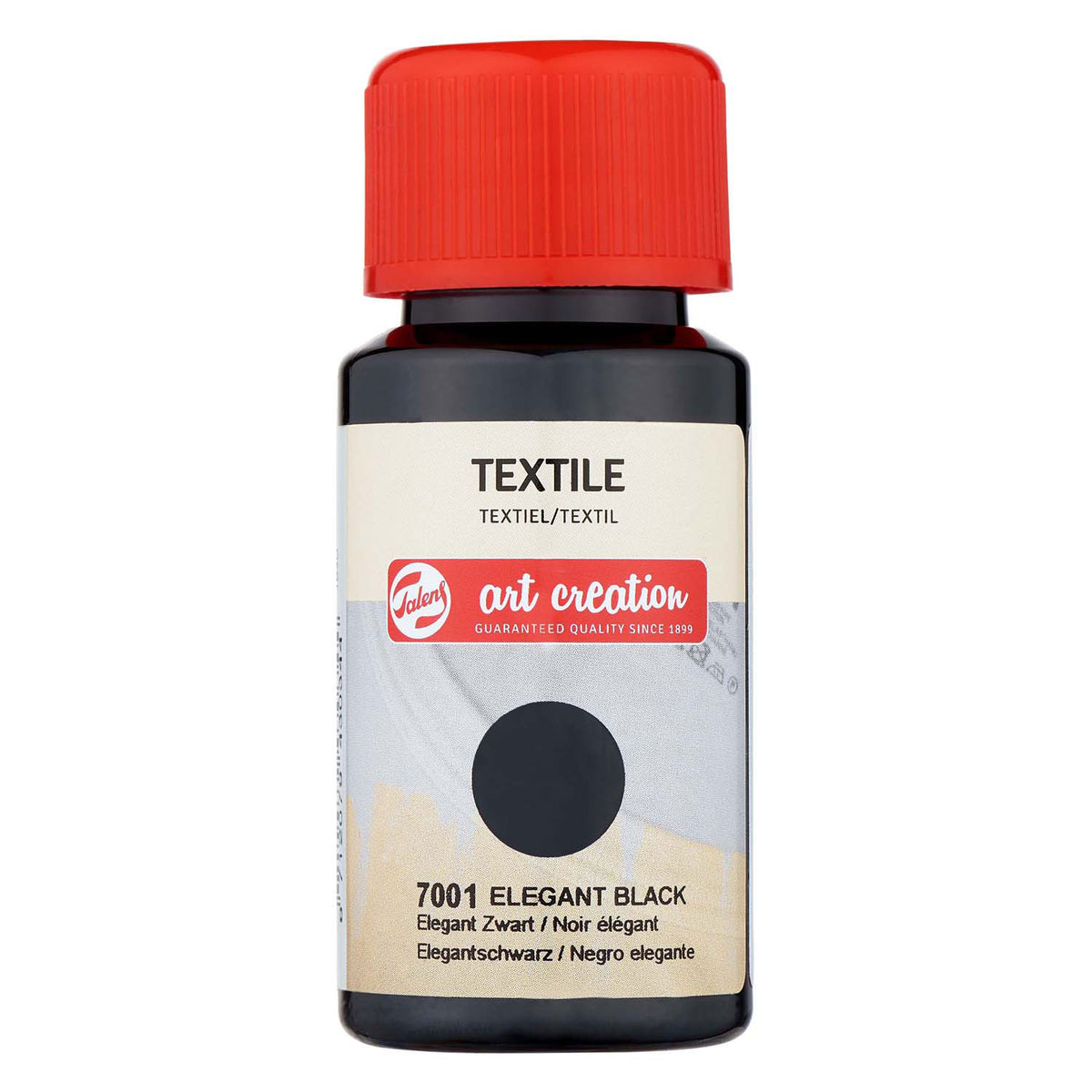 Talens - Talens art creation textiel fles 50ml elegant zwart 7001