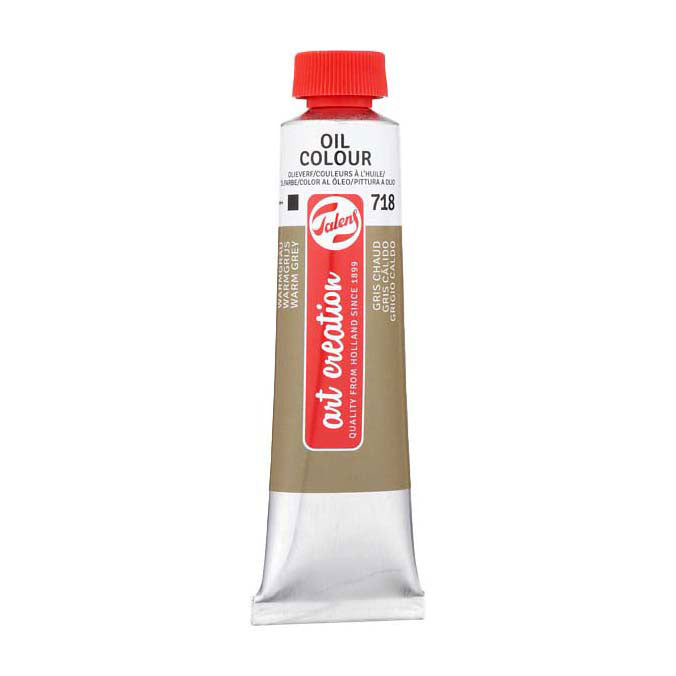 Talens - Talens art creation olieverf tube 40ml warmgrijs 718