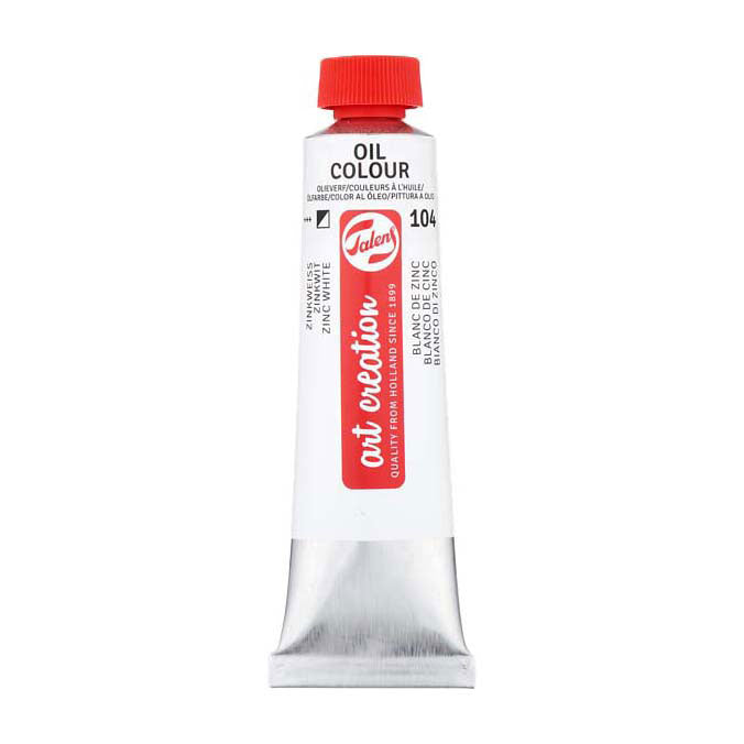 Talens - Talens art creation olieverf tube 40ml zinkwit(saffloerolie