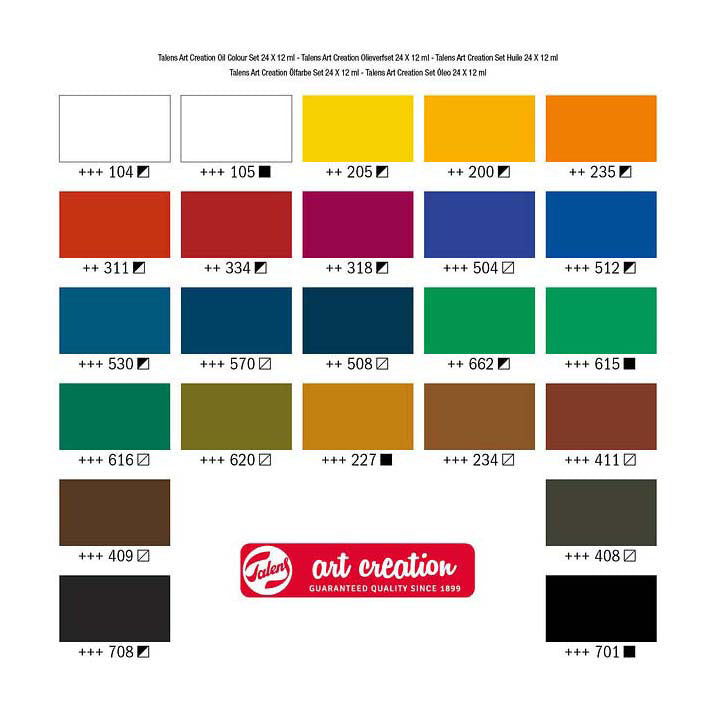 Talens Art Creation - Talens Art Creation olieverfset 24x12ml