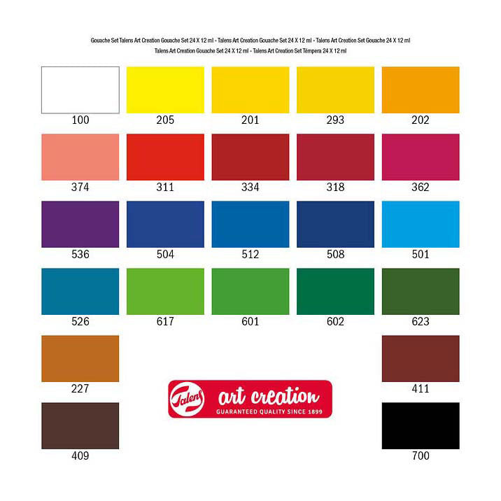 Talens - Talens art creation gouache set 24x12ml