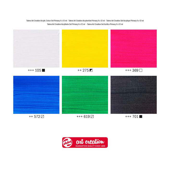 Talens Art Creation - Talens Art Creation acrylverf set primary 6x12ml