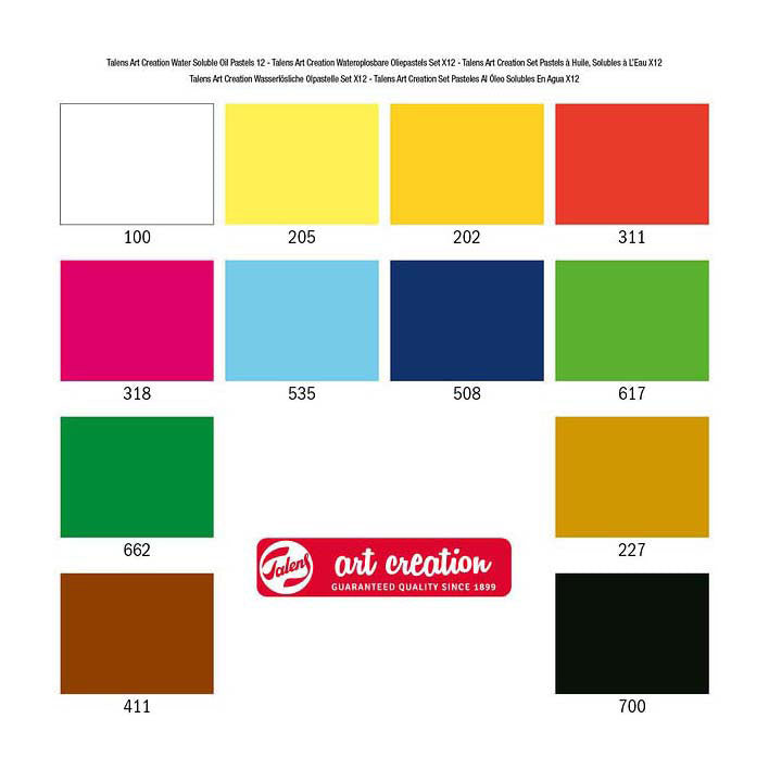 Talens - Talens art creation wateroplosbare oliepastels set 12