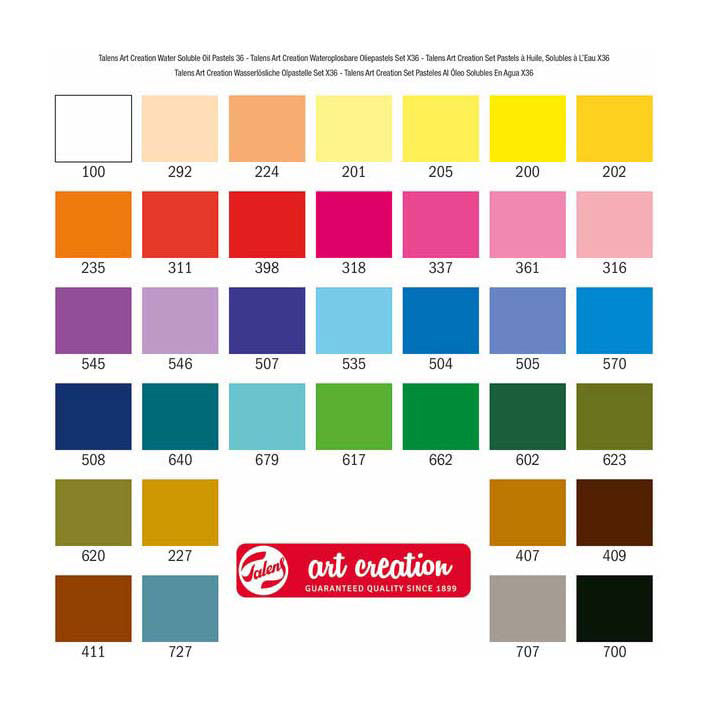 Talens Art Creation - Talens Art Creation wateroplosbare oliepastels set 36