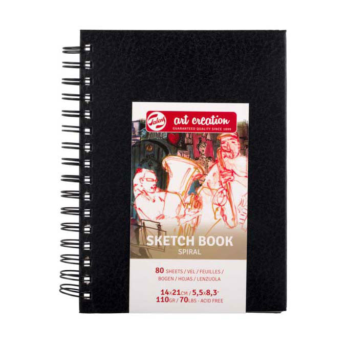 Talens - Talens art creation schetsboek spiraal 14x21cm 110 g 80v