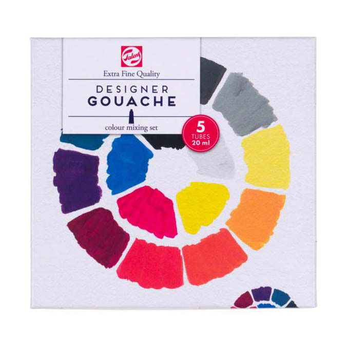 Talens - Talens gouache extra fijn mengset 5x20ml tubes