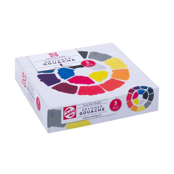 Talens - Talens gouache extra fijn mengset 5x20ml tubes