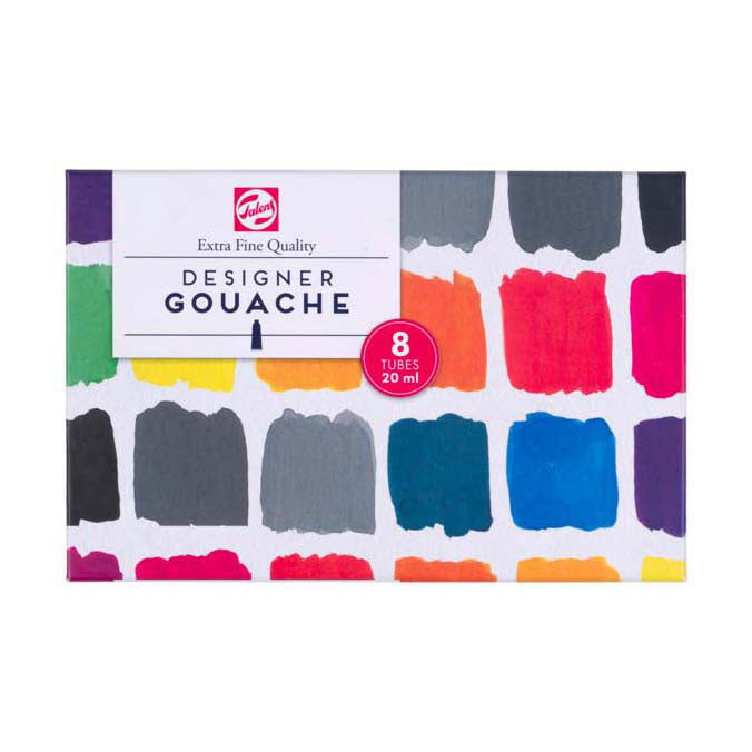 Talens - Talens gouache extra fijn mengset 8x20ml tubes