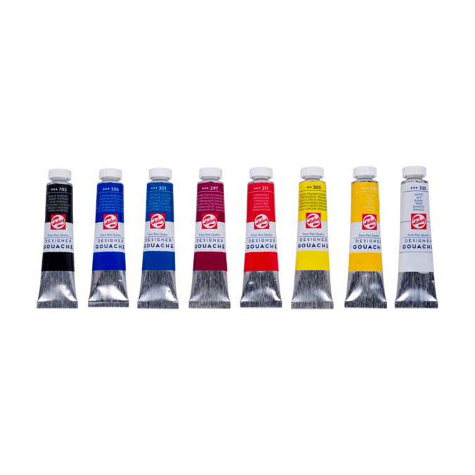 Talens - Talens gouache extra fijn mengset 8x20ml tubes