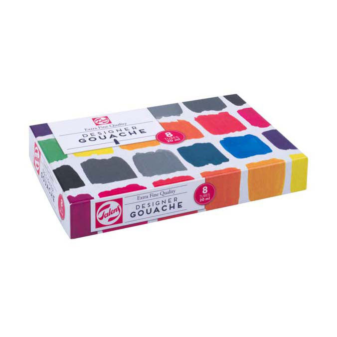 Talens - Talens gouache extra fijn mengset 8x20ml tubes