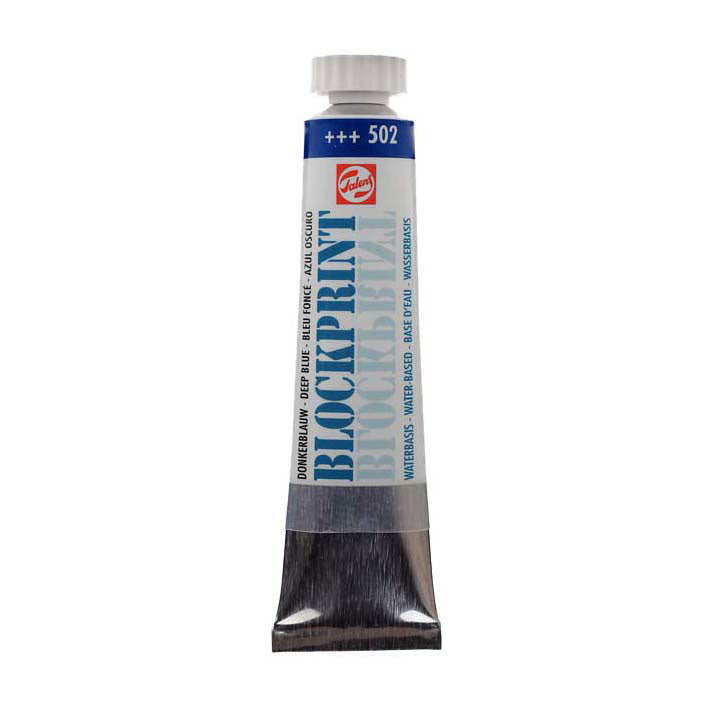Talens - Talens blockprint tube 20ml donkerblauw 502