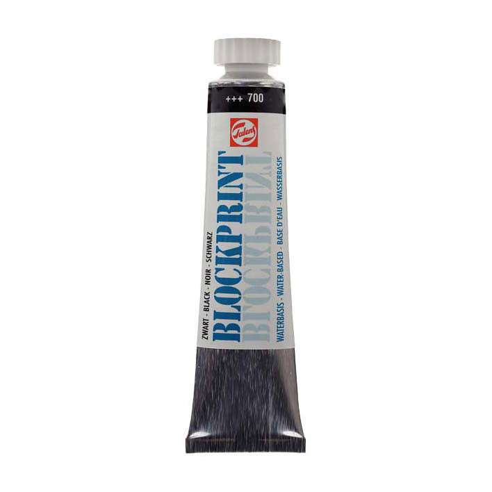 Talens - Talens blockprint tube 20ml zwart 700