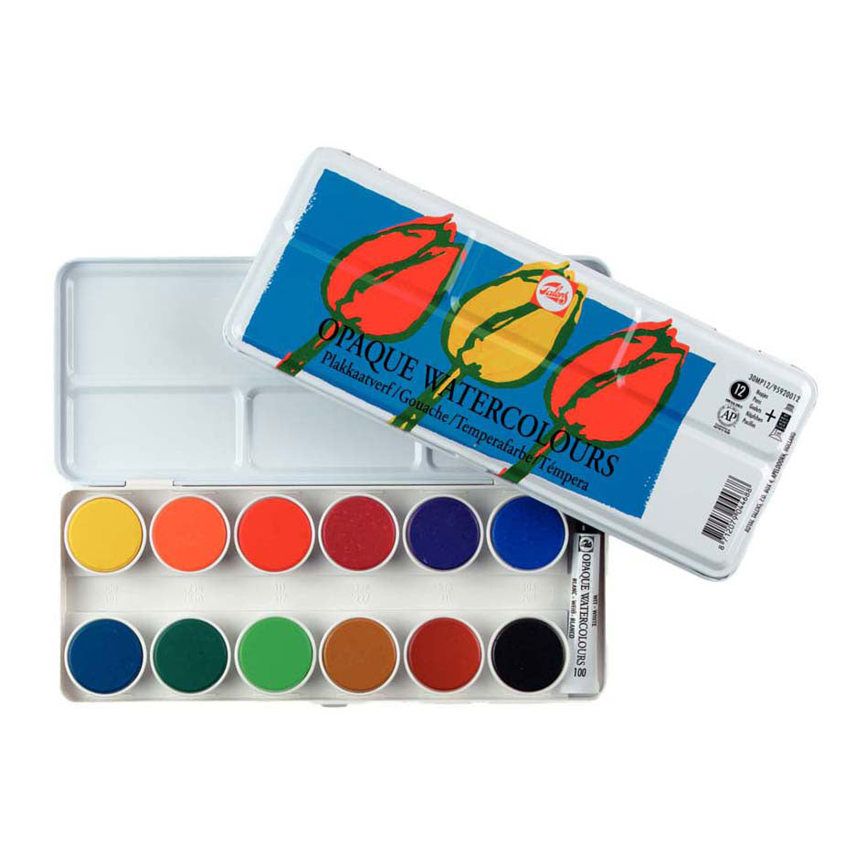 Talens - Talens dekkende aquarelverf set 30mp12