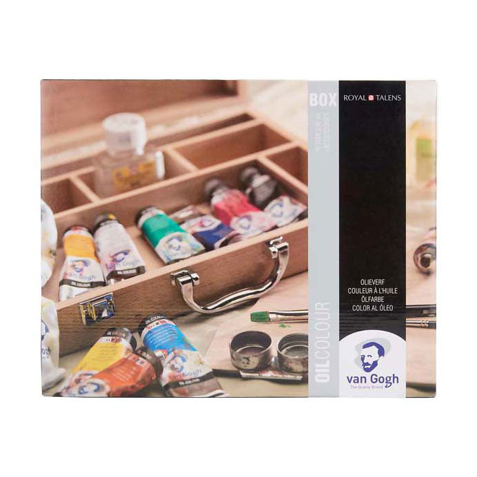 Talens - Talens Van gogh olieverf kist basic met 10 kleuren 40ml