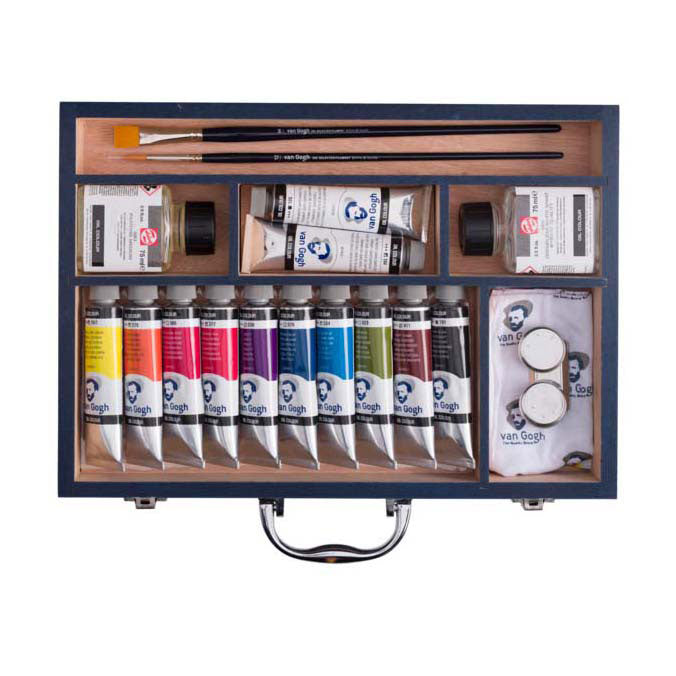 Bruynzeel - Van gogh olieverf startersbox xl 12x40ml en accessoires