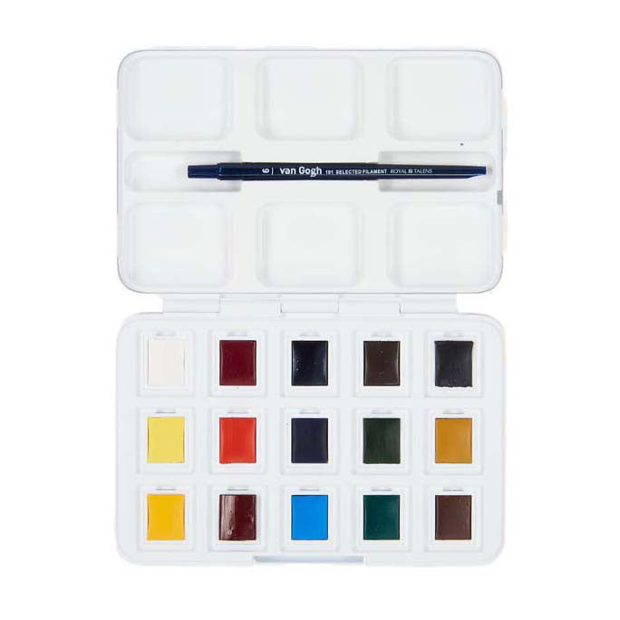 Bruynzeel - Van gogh aquarelverf pocket box basic kleuren