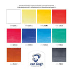 Bruynzeel - Van gogh aquarelverf set met 10 kleuren in tubes van 10ml