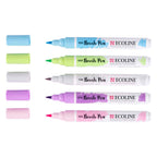 Ecoline - Ecoline brush pen set pastel 5 kleuren