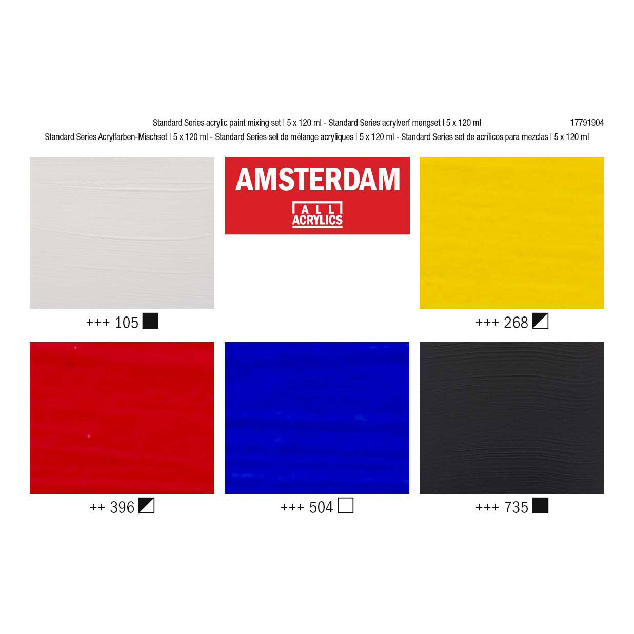 Amsterdam - Amsterdam standard series acrylverf mengset | 5 x 120 ml