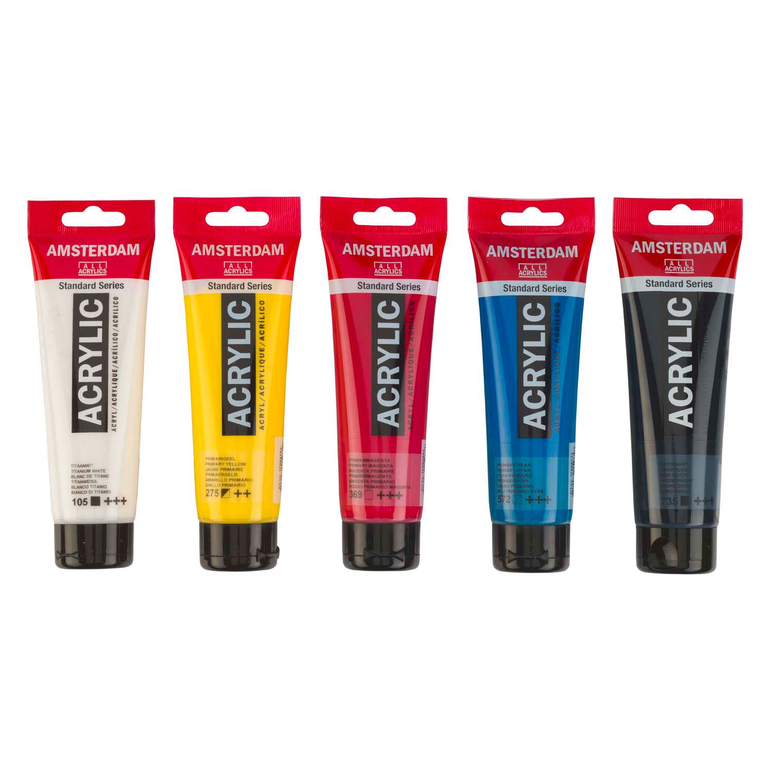 Bruynzeel - Amsterdam standard series acrylverf primaire set 120ml 5dlg.