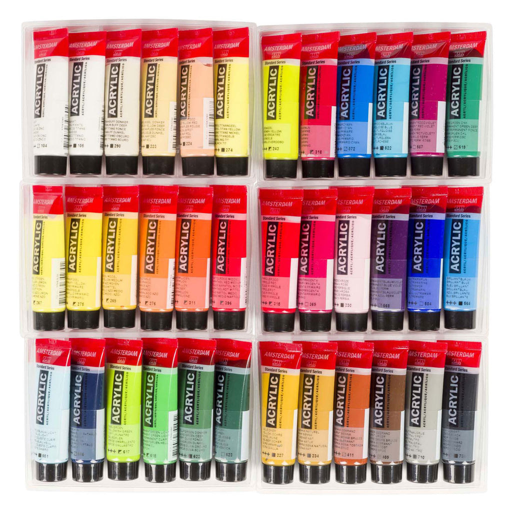Bruynzeel - Amsterdam standard series acrylverf algemene selectie set 20ml 36dlg.