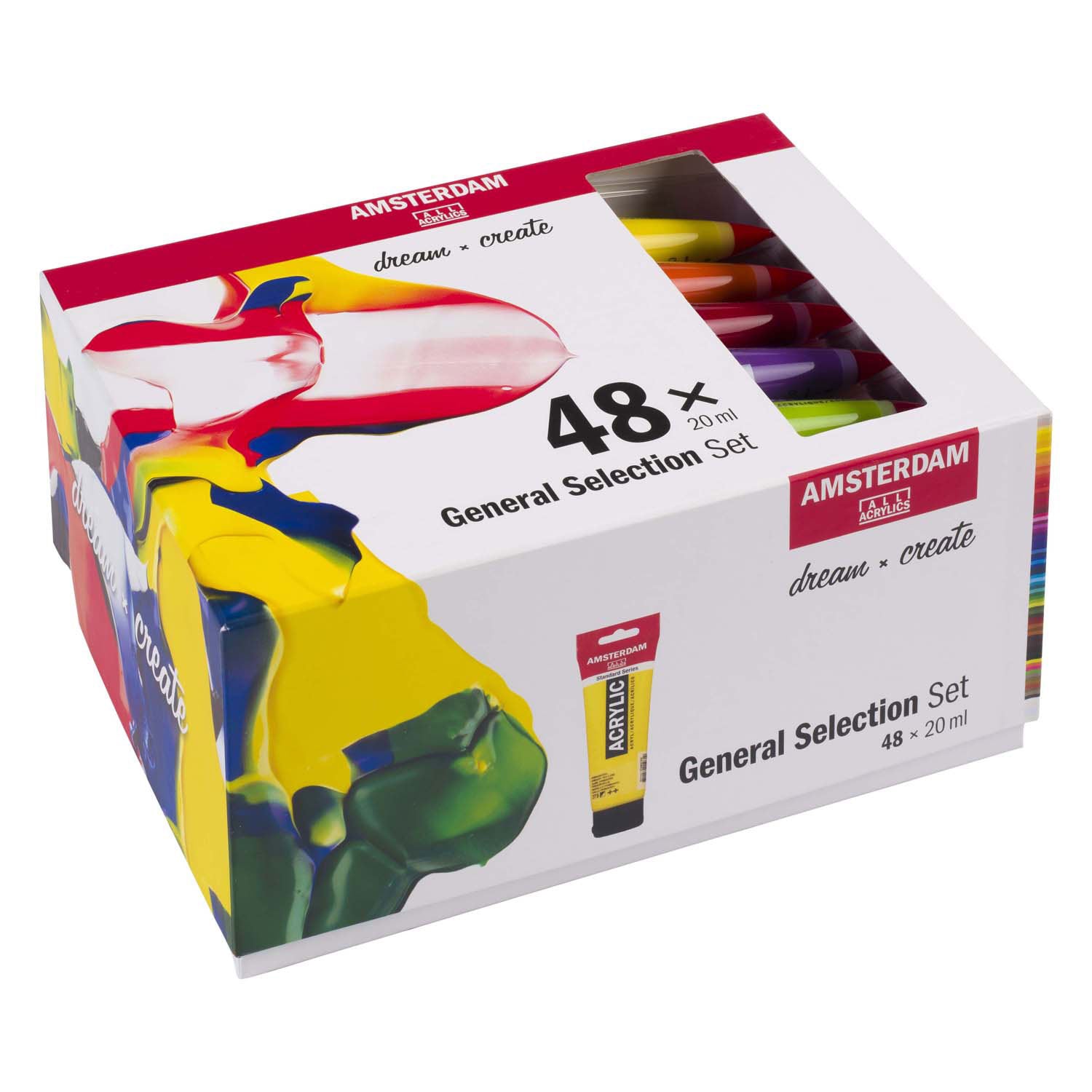 Bruynzeel - Amsterdam standard series acrylverf algemene selectie set 20ml 48dlg.