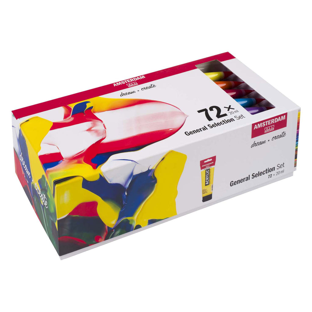 Bruynzeel - Amsterdam standard series acrylverf algemene selectie set 20ml 72dlg.