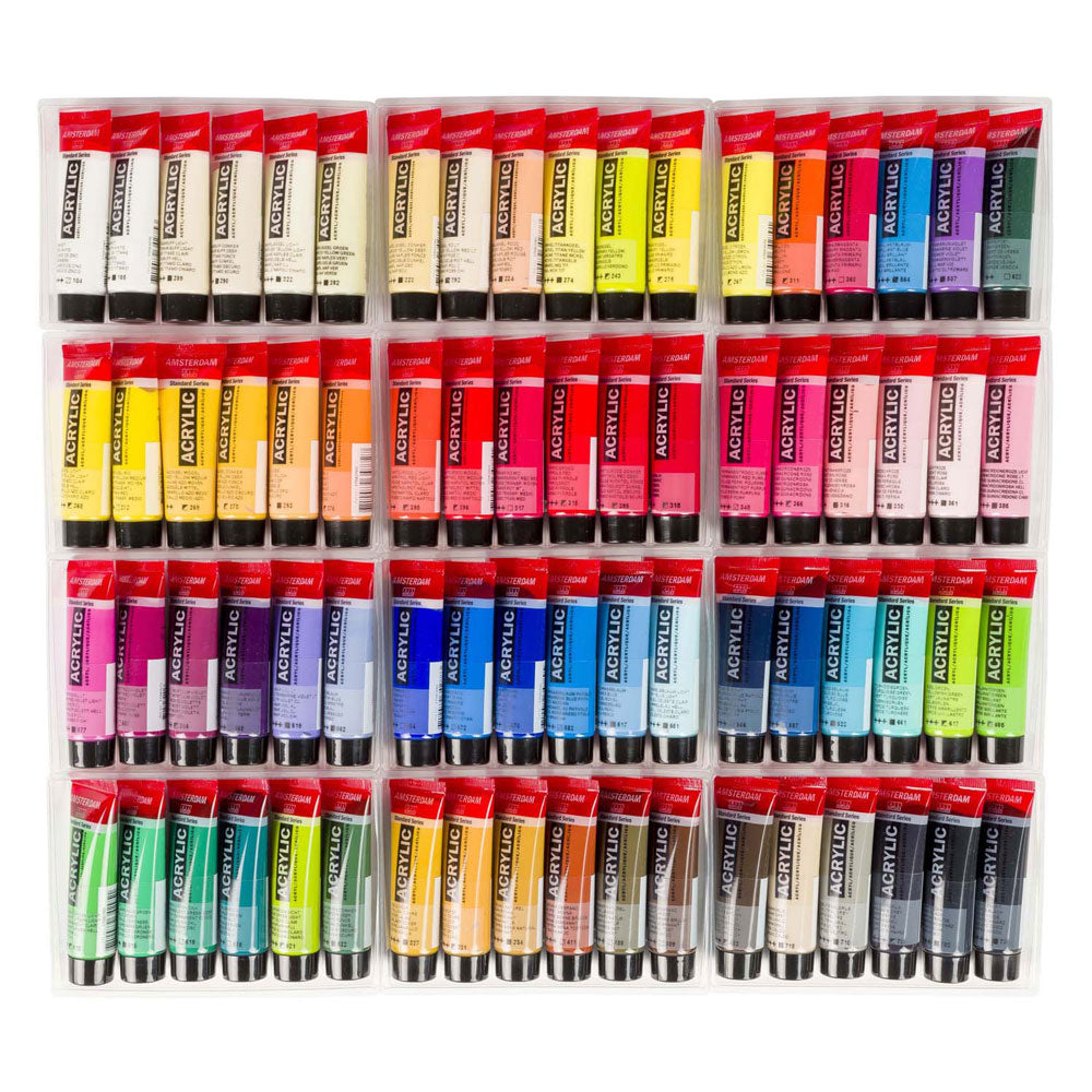 Bruynzeel - Amsterdam standard series acrylverf algemene selectie set 20ml 72dlg.