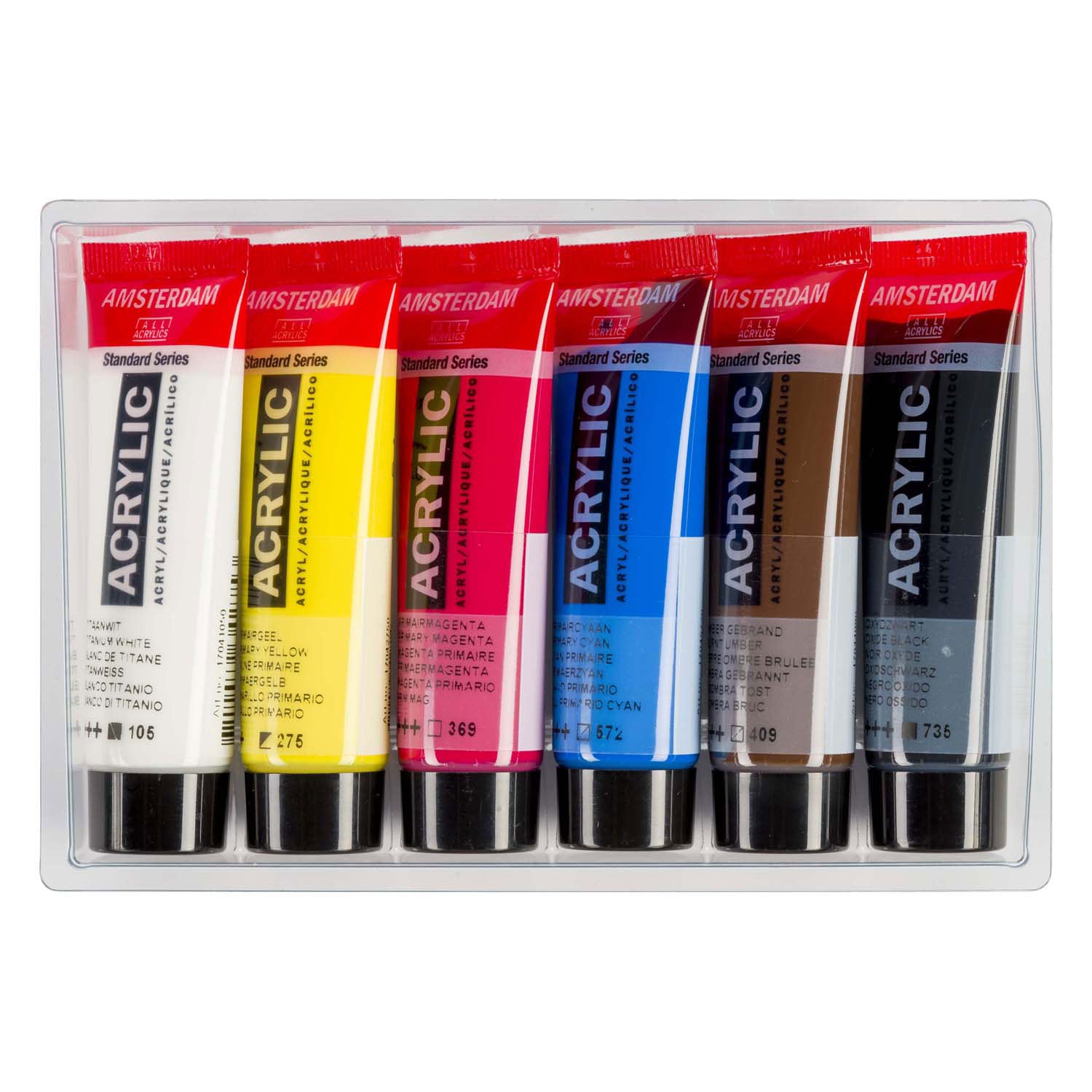 Amsterdam - Amsterdam standard series acrylverf primaire set 20ml 6dlg.