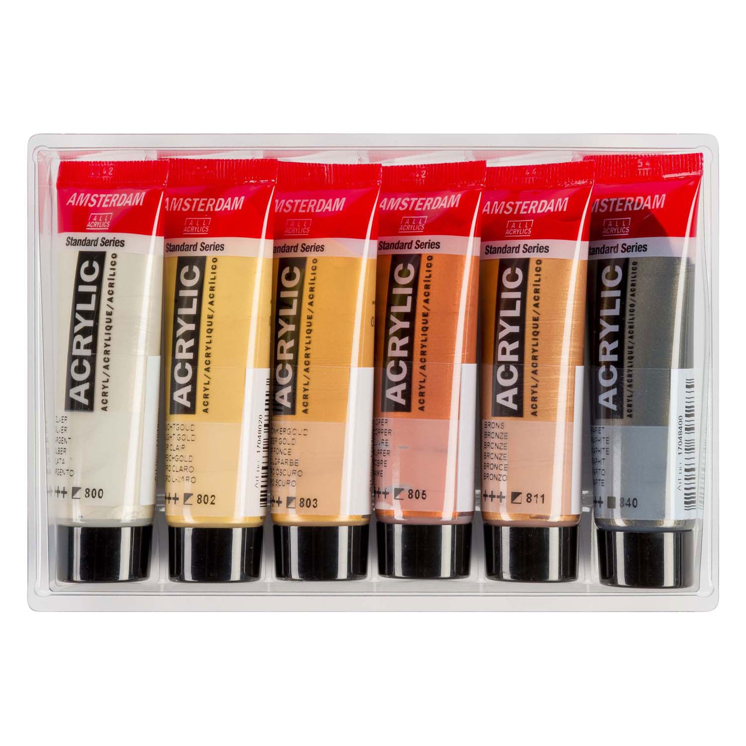 Amsterdam - Amsterdam standard series acrylverf metallic set 20ml 6dlg.