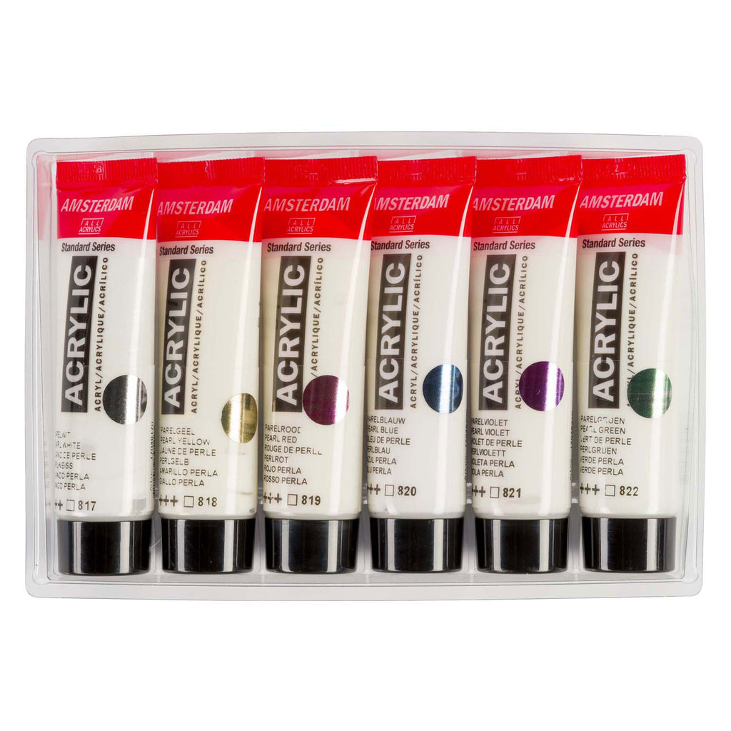 Amsterdam - Amsterdam standard series acrylverf parelmoer set 20ml 6dlg.